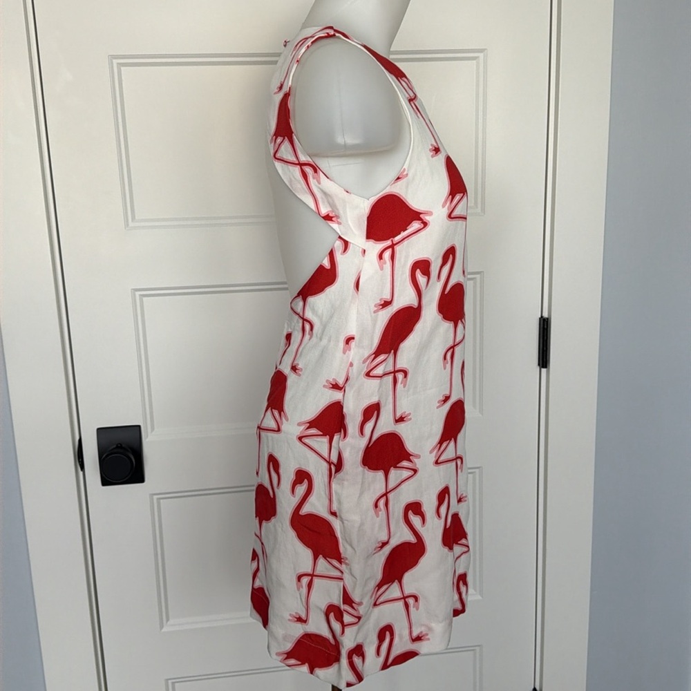 NWT (Anthro) Maeve Sleeveless Linen Blend Printed Shift Mini Dress in Sz XXS - Picture 6 of 15